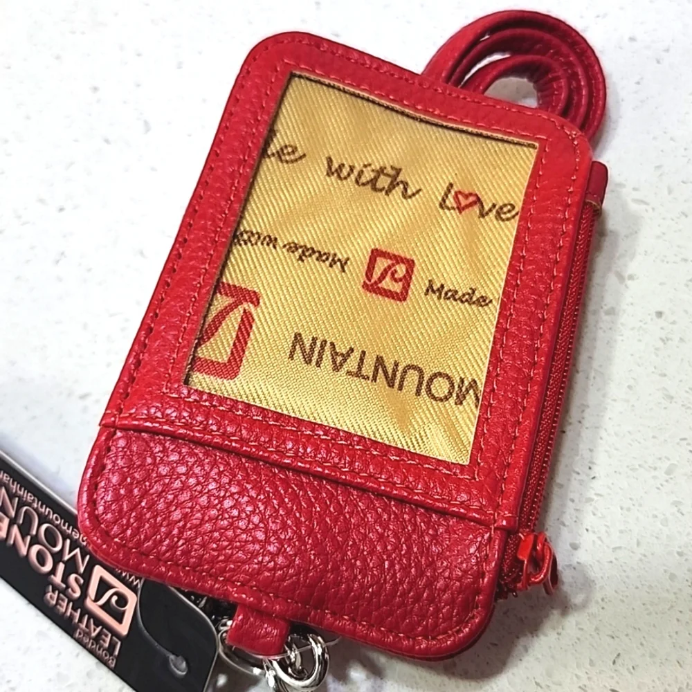 Crossbody Leather credit card, ID, money holder New with tags - Picture 5 of 5